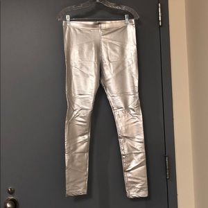 American Apparel Silver Leggings